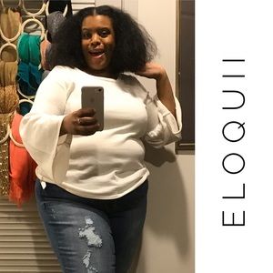 Eloquii Sweater With Bell Sleeves | Size 14/16